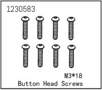 Absima - Kopfschraube M3*18 (8 St.) (1230583)