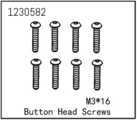 Absima - Kopfschraube M3*16 (8 St.) (1230582)