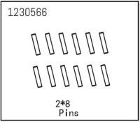 Absima - Pins 2*8 (12 St.) (1230566)