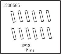 Absima - Pins 3*12 (12 St.) (1230565)