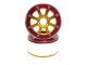 MT - Beadlock Wheels HAMMER gold/rot 1.9 (2 St.) ohne Radnabe (MT5040GOR)