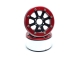 MT - Beadlock Wheels HAMMER schwarz/rot 1.9 (2 St.) ohne Radnabe (MT5040BR)