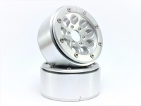 MT - Beadlock Wheels GUN silber/silber 1.9 (2 St.) ohne Radnabe (MT5020SS)