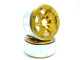 MT - Beadlock Wheels SIXSTAR gold/gold 1.9 (2 St.) ohne Radnabe (MT5010GOGO)