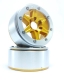 MT - Beadlock Wheels SIXSTAR gold/silber 1.9 (2 St.) ohne Radnabe (MT5010GOS)