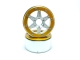 MT - Beadlock Wheels SIXSTAR silber/gold 1.9 (2 St.) ohne Radnabe (MT5010SGO)
