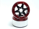MT - Beadlock Wheels SIXSTAR schwarz/rot 1.9 (2 St.) ohne Radnabe (MT5010BR)