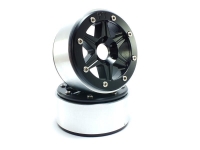 MT - Beadlock Wheels SIXSTAR schwarz/schwarz 1.9 (2 St.) ohne Radnabe (MT5010BB)