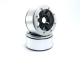 MT - Beadlock Wheels SIXSTAR schwarz/silber 1.9 (2 St.) ohne Radnabe (MT5010BS)