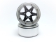 MT - Beadlock Wheels SIXSTAR schwarz/silber 1.9 (2 St.) ohne Radnabe (MT5010BS)