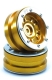 MT - Beadlock Wheels PT- Distractor Gold/Silber 1.9 (2...