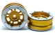 MT - Beadlock Wheels PT- Distractor Gold/Silber 1.9 (2 St.) (MT0040GOS)