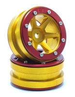 MT - Beadlock Wheels PT- Slingshot Gold/Rot 1.9 (2 St.) (MT0030GOR)