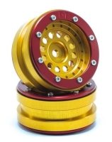 MT - Beadlock Wheels PT-Bullet Gold/Rot 1.9 (2 St.) (MT0020GOR)