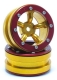 MT - Beadlock Wheels PT-Safari Gold/Rot 1.9 (2 St.) (MT0010GOR)