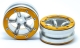 MT - Beadlock Wheels PT-Safari Silber/Gold 1.9 (2 St.) (MT0010SGO)