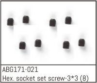 Absima - Hex. Socket Set Screw M3*3 (8PCS) (ABG171-021)