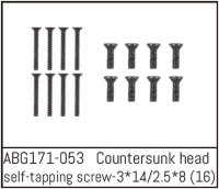 Absima - Countersunk Screw M3*14 (8PCS) / M2.5*8 (8PCS) (ABG171-053)