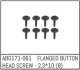 Absima - Flanged Button Head Screw M2.3*10 (8PCS)...