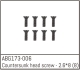 Absima - Flat Head Screw M2.3*6 (8PCS) (ABG173-006)
