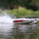 Proboat - Blackjack 42 Zoll Brushless 8S Catamaran weiß/rot RTR