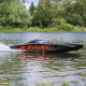 Proboat - Blackjack 42 Zoll Brushless 8S Catamaran schwarz/orange RTR