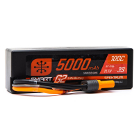 Horizon Hobby - 5000mAh 3S 11.1V Smart G2 Hard Case LiPo 100C IC5 (SPMX53S100H5)
