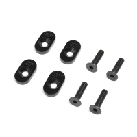 Horizon Hobby - EngineMountInsert & Screws 20T, Black(4): DBXL 2.0 (LOS232138)
