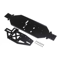 Horizon Hobby - Chassis w/Brace Plate, 4mm, Black: DBXL 2.0 (LOS251113)
