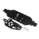 Horizon Hobby - Chassis w/Brace Plate, 4mm, Black: DBXL...
