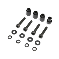Horizon Hobby - Engine Mount Spacers & ClutchMount,Al,Blk:DBXL 2.0 (LOS256010)