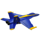 Torcster - F-18 Hornet Blue Angels EPO 588mm grau PNP...