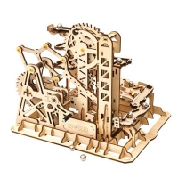 Lasercut - Holzbausatz Murmelbahn Tower Coaster