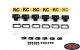 RC4WD KC HiLiTES Rectangle Lights with Covers (RC4ZE0132)