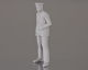 Krick - Figur Kaptain stehend 3D Resin 1:25 (64170)