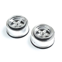 Horizon Hobby - Rear Wheel, Chrome (2): 22S Drag (LOS43046)