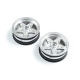 Horizon Hobby - Front Wheel, Satin Chrome (2): 22S Drag...