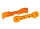 Traxxas - Tie-Bars vorn 6061-T6 Alu orange eloxiert (TRX9527T)