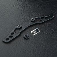 MST-Racing - Alum. lightweight bumper support L (black) (MST210647BK)