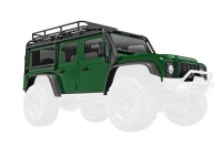 Traxxas - Body, Land Rover Defender, complete, green (includes grille, (TRX9712-GRN)