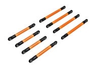 Traxxas - Suspension link set, 6061-T6 aluminum (orange-anodized) (inc (TRX9749-ORNG)