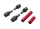 Traxxas - Driveshafts, center, female, 6061-T6 aluminum (red-anodized) (TRX9752-RED)