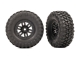 Traxxas - Tires & wheels, assembled (black 1.0...