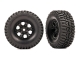 Traxxas - Tires & wheels, assembled (black 1.0...