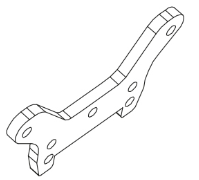 Modster - Dune Racer/Truggy: Dämpferbrücke (MD10535)