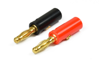 Modster - Bananenstecker rot/schwarz mit 4mm Goldkontaksteckern (MD11200)