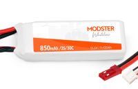 Modster - LiPo Pack 3S 11,1V 850 mAh 30C (JST) Modster - WhiteLine