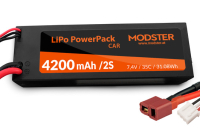 Modster - LiPo Pack 2S 7,4V 4200 mAh 35C (Deans) Modster - PowerPack Car Hardcase (MD10176)