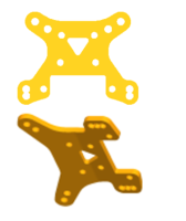 Modster - Mini Cito/Dasher: Dämpferbrücke vorne/hinten (MD11320)