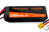 Modster - LiPo Akku 3S 11,1V 1000 mAh 30C (XT60)